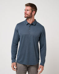 TravisMathew | Handsome Town Long Sleeve Polo - Navy