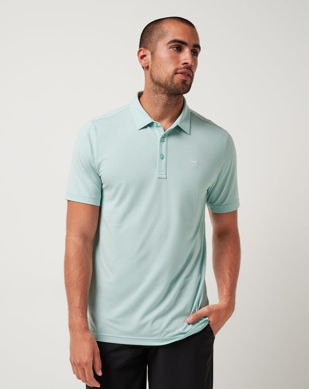 TravisMathew | The Heater Polo - Eggshell Blue