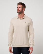 TravisMathew | December First Long Sleeve Polo - Italian Sand