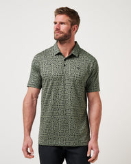 TravisMathew | Featherweight Caves Polo - Dark Olive