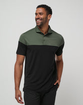 TravisMathew | Heater Pro Color Block Polo - Dark Olive