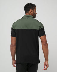 TravisMathew | Heater Pro Color Block Polo - Dark Olive
