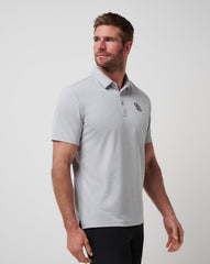 TravisMathew | San Diego Padres Playoff Pitch Polo - Heather Grey