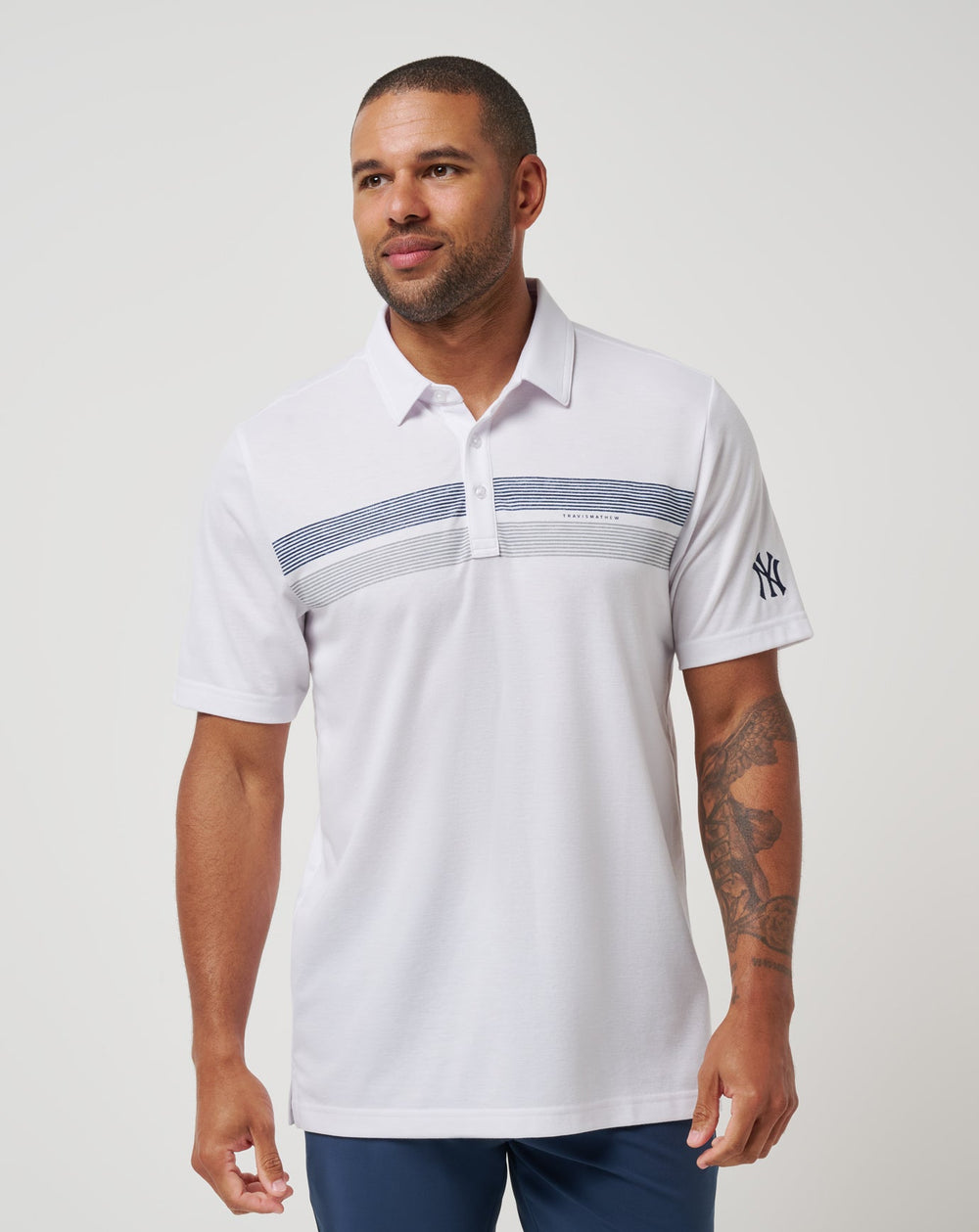 TravisMathew | New York Yankees Top Recruit Polo - White