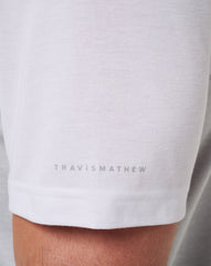 TravisMathew | Iowa Drop Back Polo - White/Heather Grey