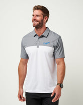 TravisMathew | Los Angeles Dodgers The Rudds 2.0 Polo - Heather Quiet Shade/White