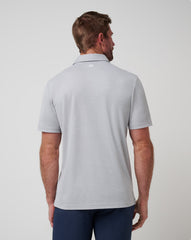 TravisMathew | Atlanta Braves Playoff Pitch Polo - Heather Grey