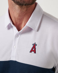 TravisMathew | Los Angeles Angels Home Run Leader Polo - White/Navy