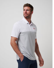 TravisMathew | Philadelphia Phillies Home Run Leader Polo - White/Heather Grey