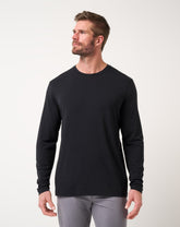 TravisMathew | Cloud Crew Long Sleeve Tee - Black
