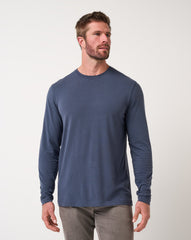 TravisMathew | Cloud Crew Long Sleeve Tee - Blue Nights