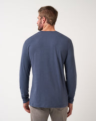 TravisMathew | Cloud Crew Long Sleeve Tee - Blue Nights