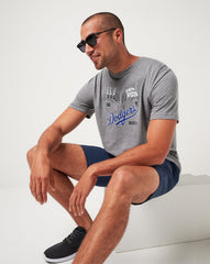 TravisMathew | Los Angeles Dodgers Strike One Tee - Heather Grey