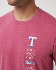 TravisMathew | Texas Rangers Sunset Slam 2.0 Tee - Heather Red