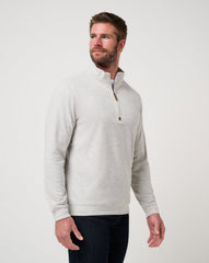 TravisMathew | Cloud Sweater Quarter Zip - Heather Grey
