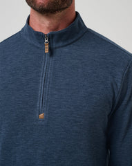 TravisMathew | Cloud Sweater Quarter Zip - Heather Navy