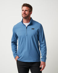 TravisMathew | Wanderlust Quarter Zip - Copen Blue
