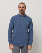 TravisMathew | Performance Waffle Quarter Zip - Bering Sea