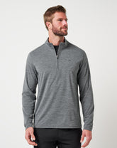 TravisMathew | Heater Pro Quarter Zip - Heather Grey