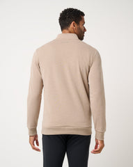 TravisMathew | Cloud Quarter Zip 2.0 - Heather Portabella Brown