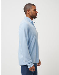 TravisMathew | Minnesota Twins Time To Tailgate Quarter Zip - Heather Blue