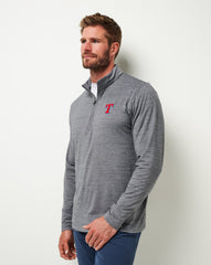 TravisMathew | Texas Rangers The Heater Quarter Zip - Sleet/Quiet Shade