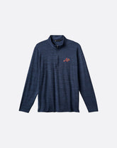 TravisMathew | Atlanta Braves The Heater Quarter Zip - Vintage Indigo/Black
