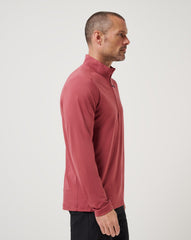 TravisMathew | Heater Pro Quarter Zip - Roan Rouge