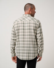 TravisMathew | Cloud Flannel Plaid Button-Up - Birch