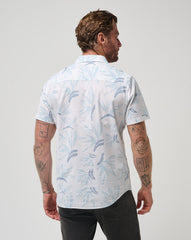 TravisMathew | The Thick Of It Button-Up - White/Quiet Harbor