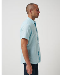 TravisMathew | Early Check In Button-Up - Cory Blue