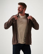 TravisMathew | Cloud Shirt Jacket - Chocolate