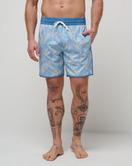 TravisMathew | Lava Tunnels Boardshort - Heather Quiet Harbor