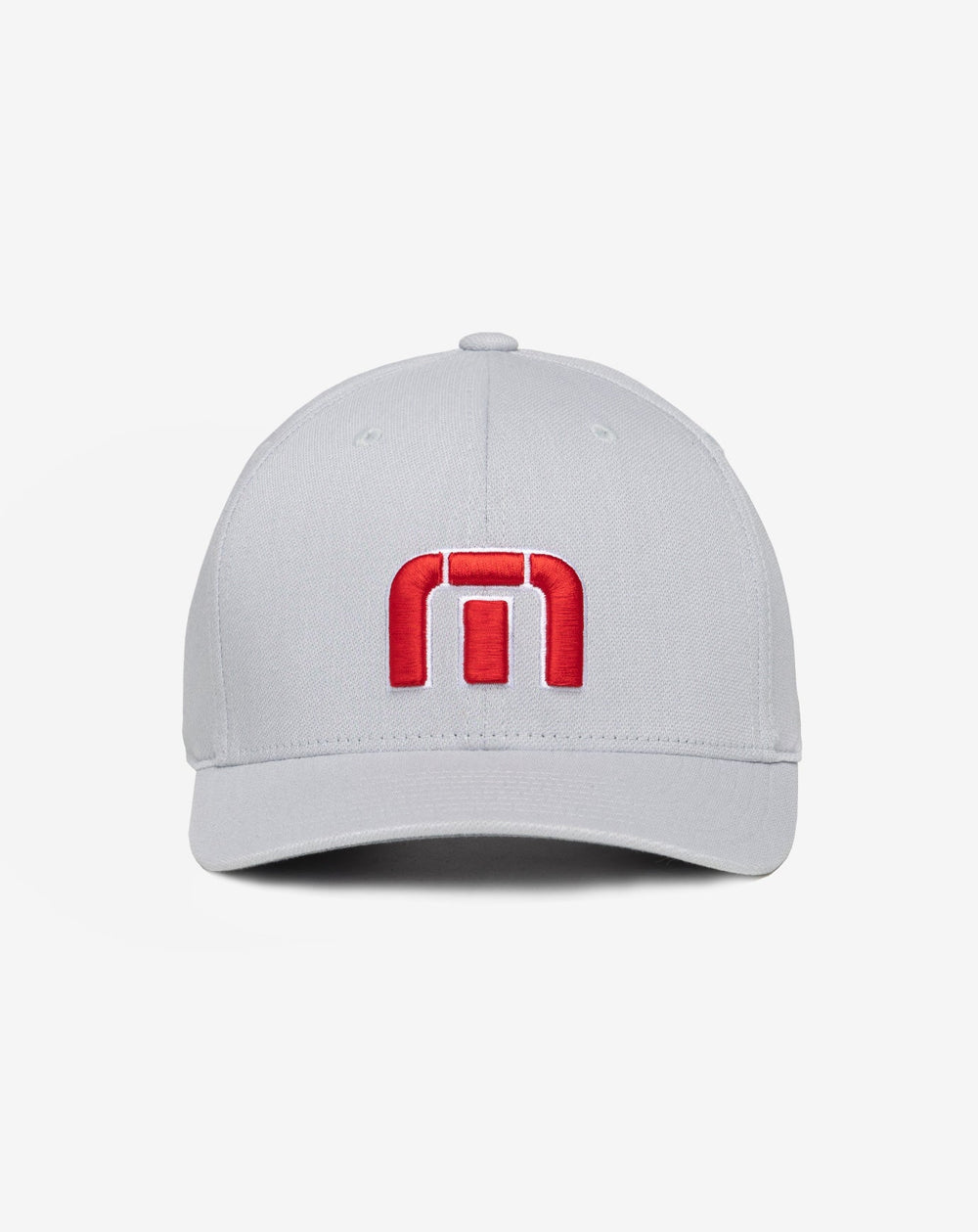 TravisMathew | Red White Iconic Snapback Hat - Heather Grey