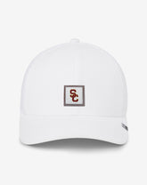 TravisMathew | USC Leather Patch Snapback Hat - White