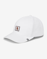 TravisMathew | USC Leather Patch Snapback Hat - White