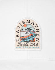 TravisMathew | Gator Glade Snapback Hat - White