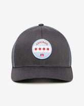 TravisMathew | Midway Fitted Hat - Heather Grey Pinstripe