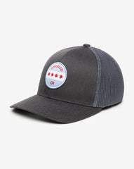 TravisMathew | Midway Fitted Hat - Heather Grey Pinstripe