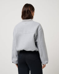 TravisMathew | Rustic Retreat Bomber - Heather Light Grey