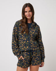 TravisMathew | Cloud Fleece Printed Hoodie - Navy Blazer Floral Multi