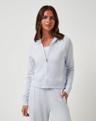 TravisMathew | Cloud Terry Zip Hoodie - Heather Ancient Water