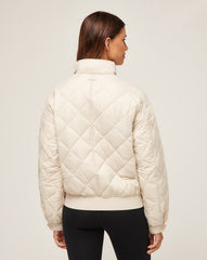 TravisMathew | Lights At Night Quilted Jacket - Pumice Stone