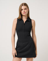 TravisMathew | Moveknit Rib Zip Polo - Black