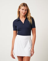 TravisMathew | Moveknit Vneck Polo - Navy Blazer