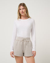 TravisMathew | Cloud Long Sleeve Tee - White