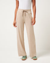 TravisMathew | Cloud Terry Wide Leg Pant - Heather Natural