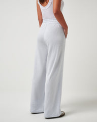 TravisMathew | Cloud Terry Wide Leg Pant - Heather Ancient Water