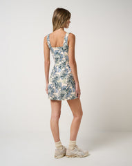 TravisMathew | MoveKnit Sleeveless Printed Dress - Sandshell Multi