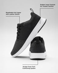 TravisMathew | The Daily 3 Shoe - Heather Black/Black